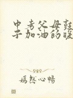 中考父母鼓励孩子加油的暖心话 中考父母鼓励孩子加油的暖心话