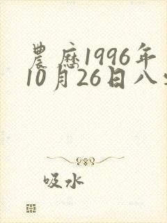 农历1996年10月26日八字算命