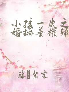 小孩一岁之前离婚抚养权归谁