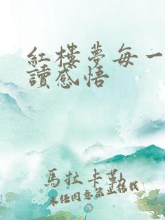 红楼梦每一章阅读感悟