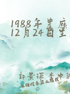 1988年农历12月24日生辰八字