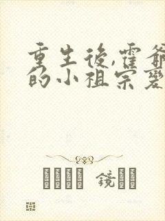 重生后,霍爷家的小祖宗变乖了全文阅读