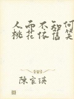 人面不知何处去桃花依旧笑春风含义