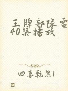 王牌部队电视剧40集播放