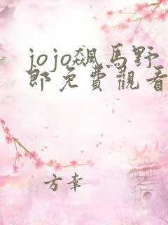 jojo飙马野郎免费观看