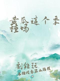 黄瓜这个季节能种吗