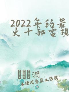 2022年的最火十部电视剧