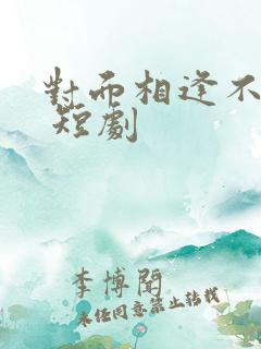 对面相逢不相识 短剧