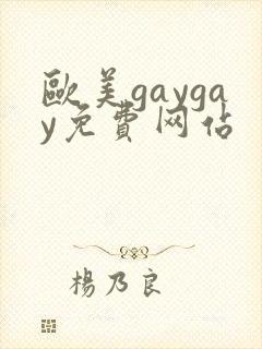 欧美gaygay免费网站 欧美gaygay免费网站