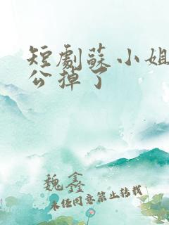 短剧苏小姐你老公掉了 短剧苏小姐你老公掉了