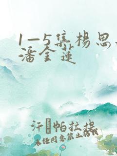 1—5集杨思敏潘金莲