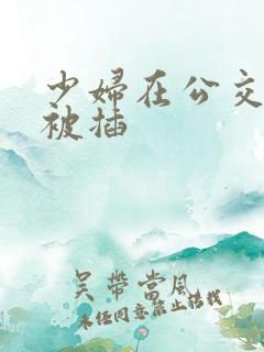 少妇在公交车上被插