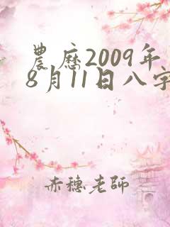 农历2009年8月11日八字命理