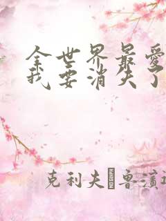 全世界最爱你的我要消失了小说 全世界最爱你的我要消失了小说