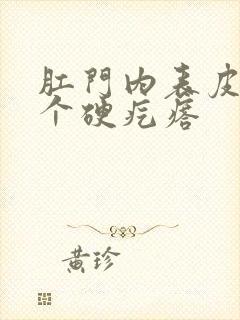 肛门内表皮下有个硬疙瘩