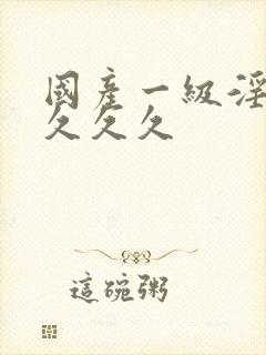 国产一级淫片久久久久