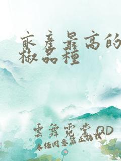 亩产最高的朝天椒品种