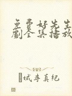 免费好先生电视剧全集播放