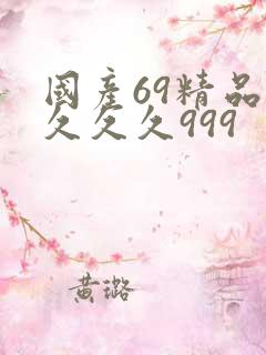 国产69精品久久久久999