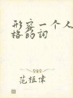 形容一个人的性格的词