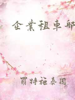 企业租车哪里好