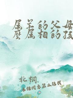属羊的父母生什么属相的孩子好
