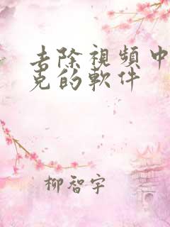去除视频中马赛克的软件