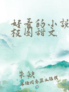 好看的小说推荐校园甜文