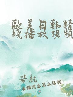 欧美日韩精品在线播放视频