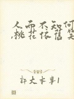 人面不知何处去,桃花依旧笑春风解析