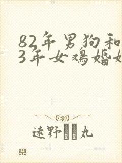 82年男狗和93年女鸡婚姻相配吗