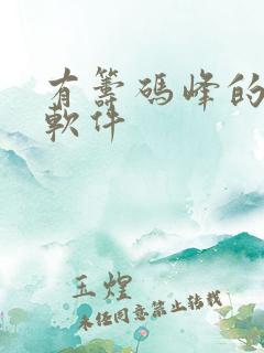 有筹码峰的炒股软件
