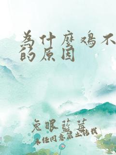 为什么鸡不下蛋的原因