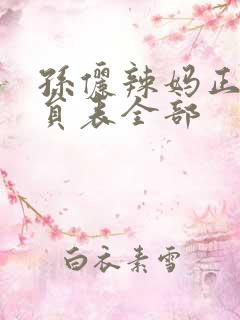 孙俪辣妈正传演员表全部