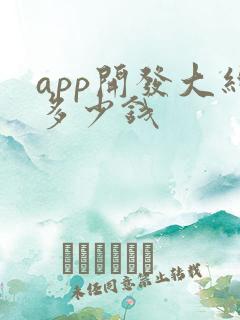 app开发大约多少钱