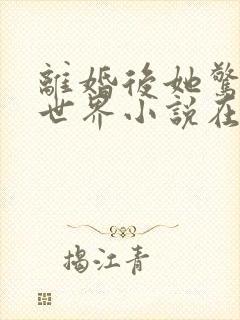 离婚后她惊艳了世界小说在线阅读