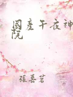 国产午夜神马影院