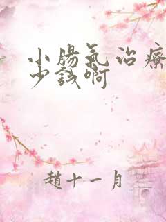 小肠气治疗要多少钱啊