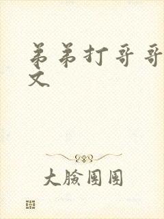 弟弟打哥哥训诫文