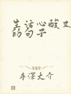 生活心酸又无奈的句子