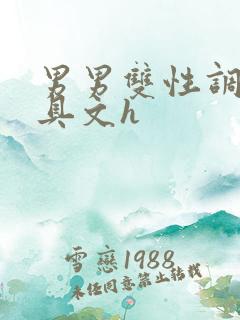 男男双性调教道具文h