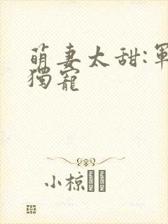 萌妻太甜:军长独宠