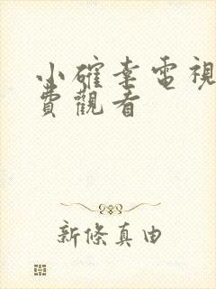 小确幸电视剧免费观看
