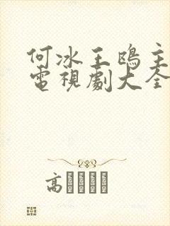 何冰王鸥主演的电视剧大全