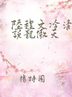 陆程文冷清秋小说龙傲天