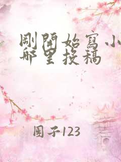 刚开始写小说往哪里投稿