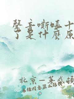 声音嘶哑十几天了是什么原因造成的