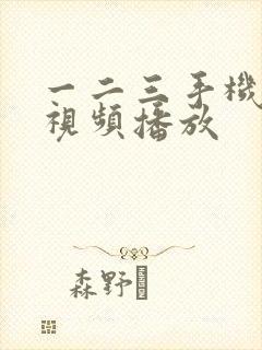 一二三手机在线视频播放