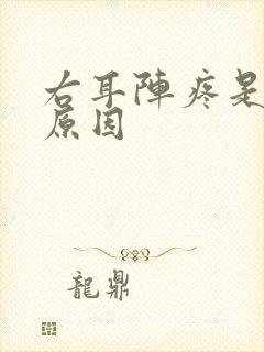 右耳阵疼是什么原因