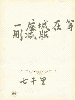 一座城在等你未删减版